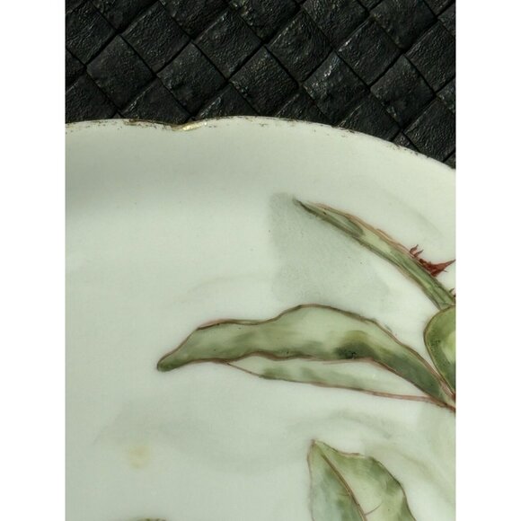 Jean Pouyat Limoges Cake Plate Thorny Roses 10 1/2” Antique c1891-1932 Cutouts - Picture 14 of 14